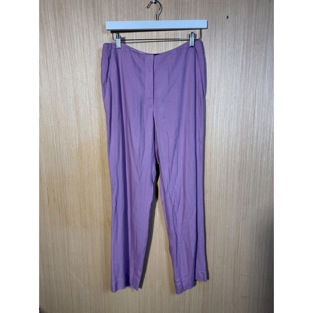 Ralph Lauren Purple Label Lavender Herringbone Trousers Made in USA Womens 6